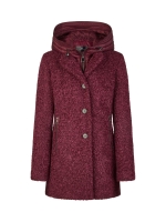 Lebek Jacke (Wolle) mit Kapuze 490 Purple