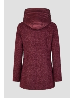 Lebek Jacke (Wolle) mit Kapuze 490 Purple