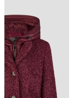 Lebek Jacke (Wolle) mit Kapuze 490 Purple