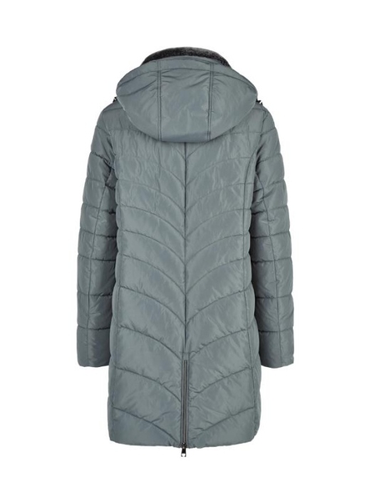 Lebek Jacke mit Webpelz 658 Misty sage