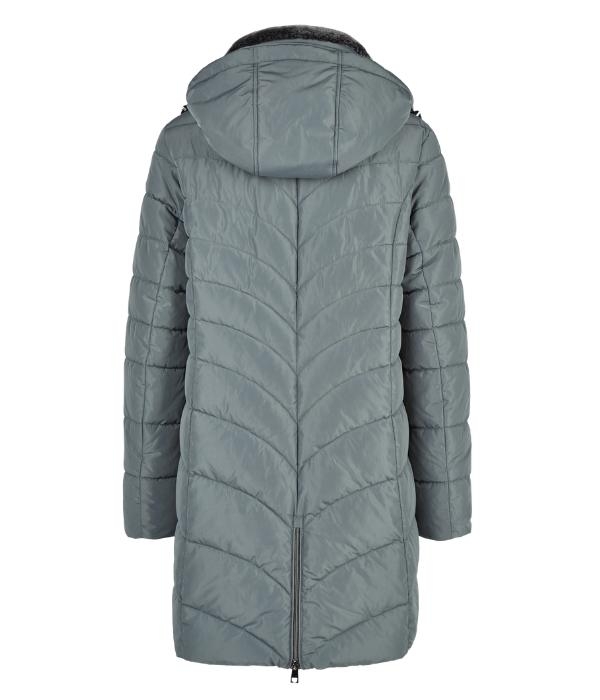 Lebek Jacke mit Webpelz 658 Misty sage