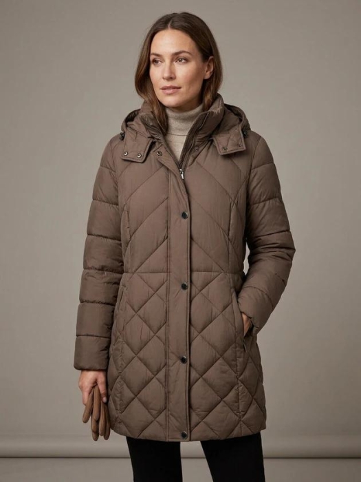 Lebek Jacke m. Kapuze 343 Nougat