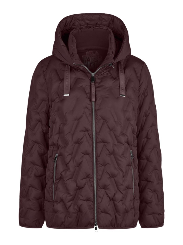 Lebek Jacke Stepp mit Kapuze 596 Burgundy