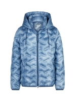 Lebek Jacke Stepp mit Kapuze 840 Denim blue