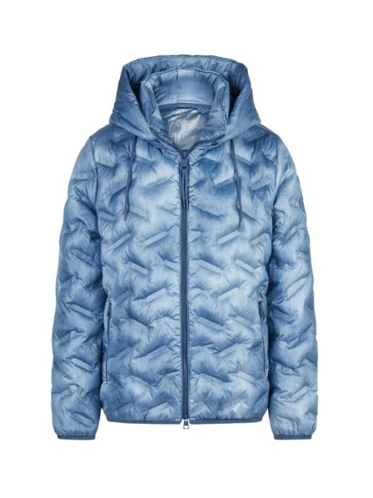 Lebek Jacke Stepp mit Kapuze 840 Denim blue