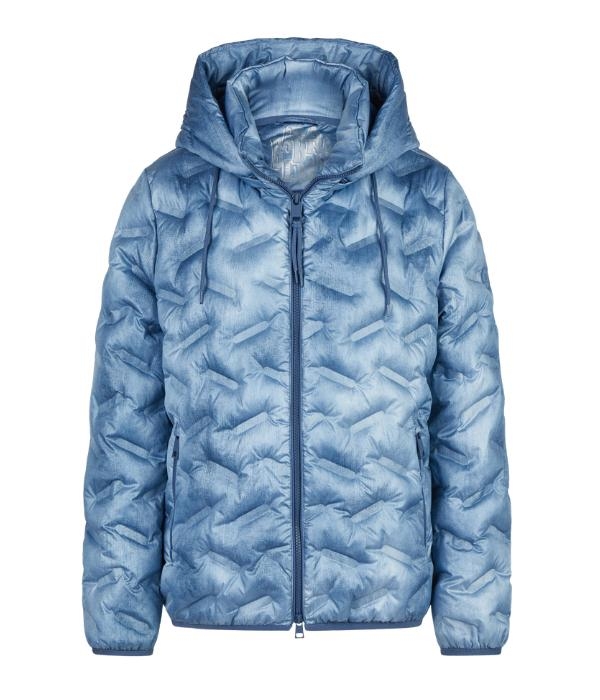 Lebek Jacke Stepp mit Kapuze 840 Denim blue