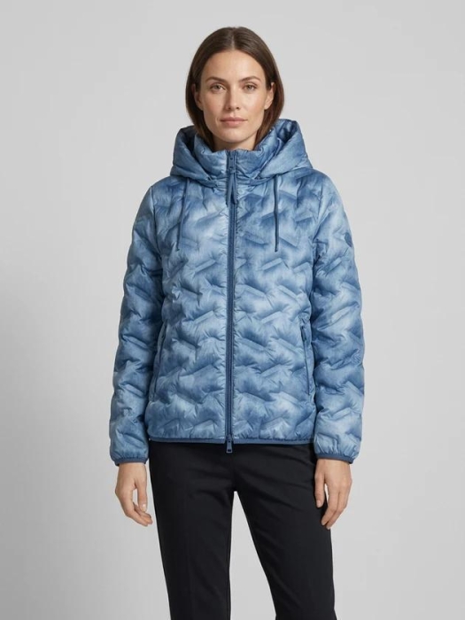 Lebek Jacke Stepp mit Kapuze 840 Denim blue