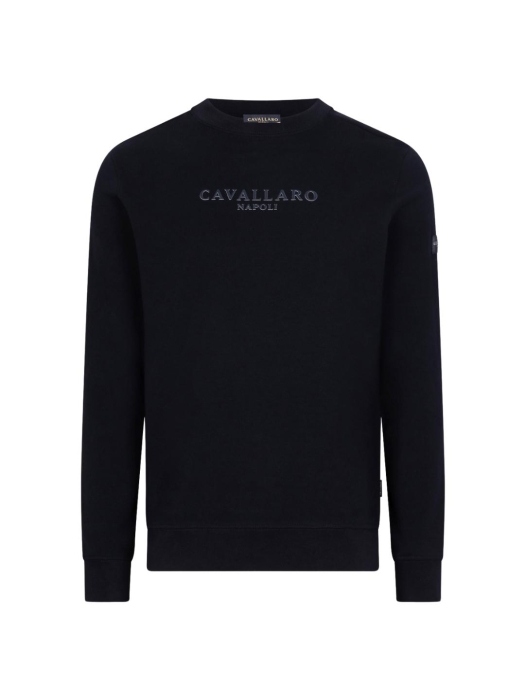 Cavallaro Murano R Neck Sweat 699 Dark blue
