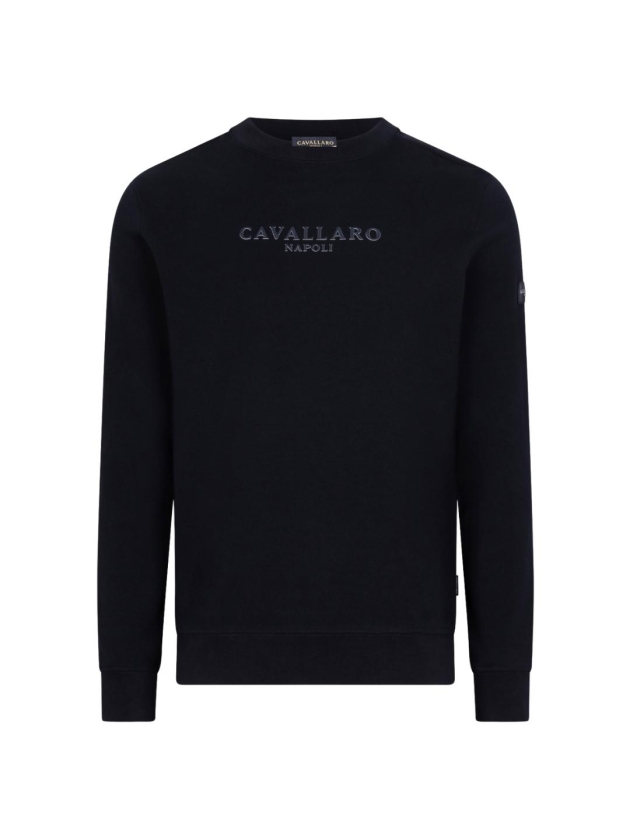 Cavallaro Murano R Neck Sweat 699 Dark blue