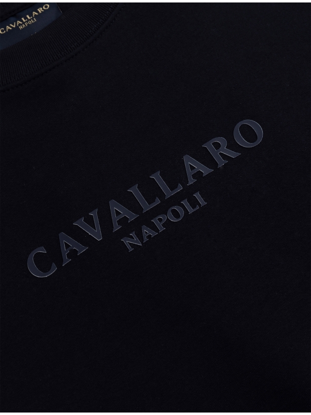 Cavallaro Murano R Neck Sweat 699 Dark blue
