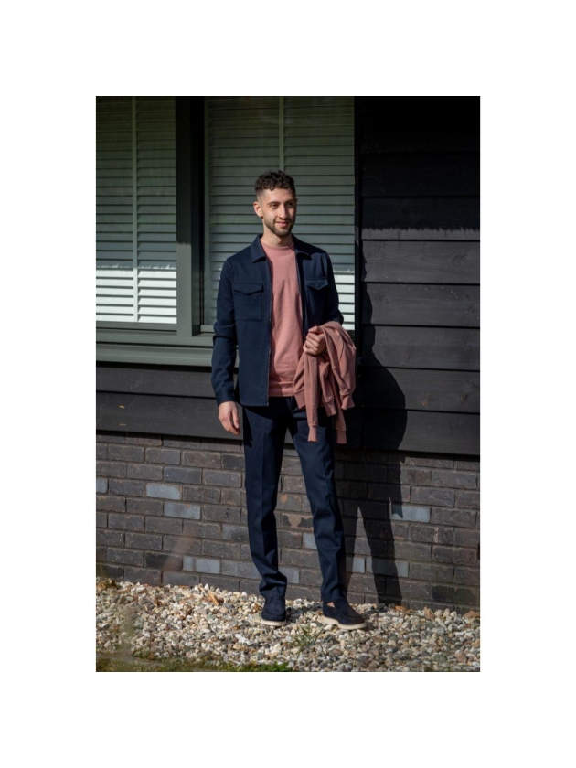 Cavallaro Zerino Overshirt 699 Dark blue