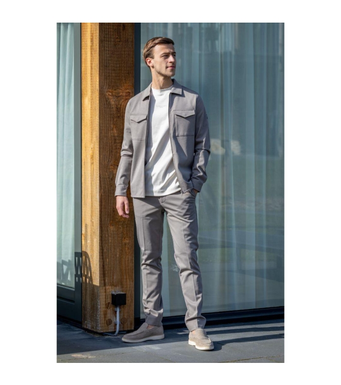 Cavallaro Zaverio Overshirt 840006 Taupe melange