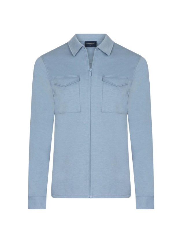 Cavallaro Zaverio Overshirt 600006 Light blue melange