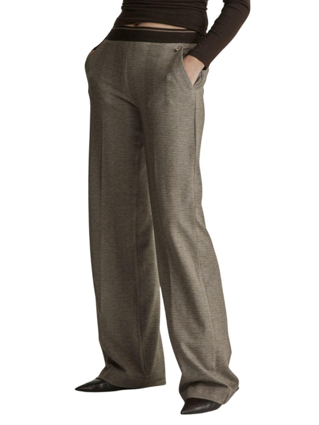 Parami Mira (Elastic) - Knitted Jacquards P221 Zigzag brown