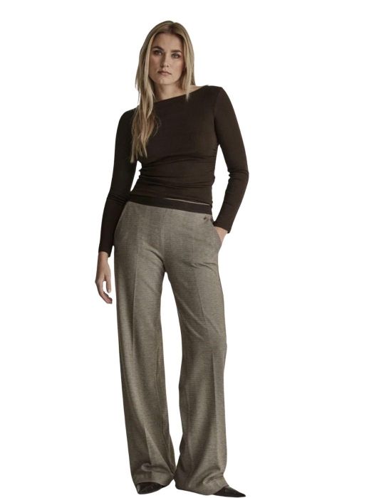 Parami Mira (Elastic) - Knitted Jacquards P221 Zigzag brown