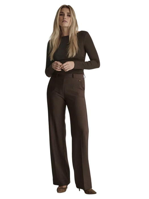 Parami Mira (Elastic) - Twill Jersey - 301 205 Deep brown