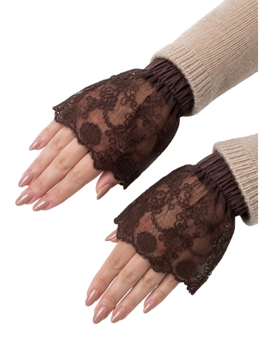 Tramontana Lace Cuffs 002650 Chocolate