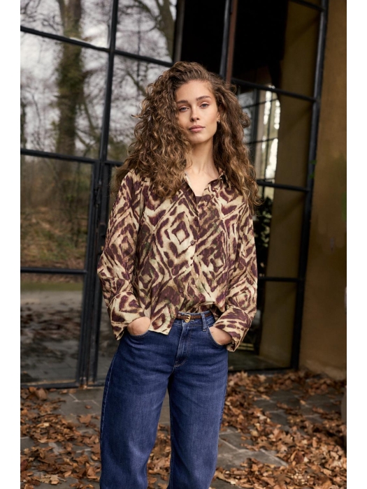 Tramontana Blouse Fading Diamonds 009992 Print browns