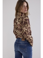 Tramontana Blouse Fading Diamonds 009992 Print browns