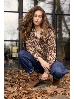 Tramontana Blouse Fading Diamonds 009992 Print browns