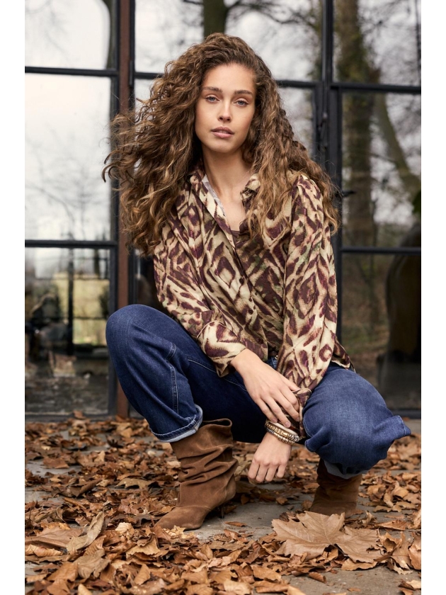 Tramontana Blouse Fading Diamonds 009992 Print browns