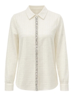 Tramontana Blouse Strass Placket 001350 Snow