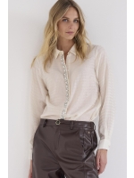 Tramontana Blouse Strass Placket 001350 Snow