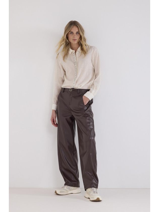 Tramontana Blouse Strass Placket 001350 Snow