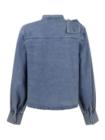 Tramontana Denim Blouse Bow Detail 000050 Mid blue denim