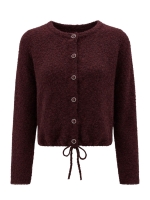 Tramontana Puff-Sleeve Cardigan 004580 Pomegranate