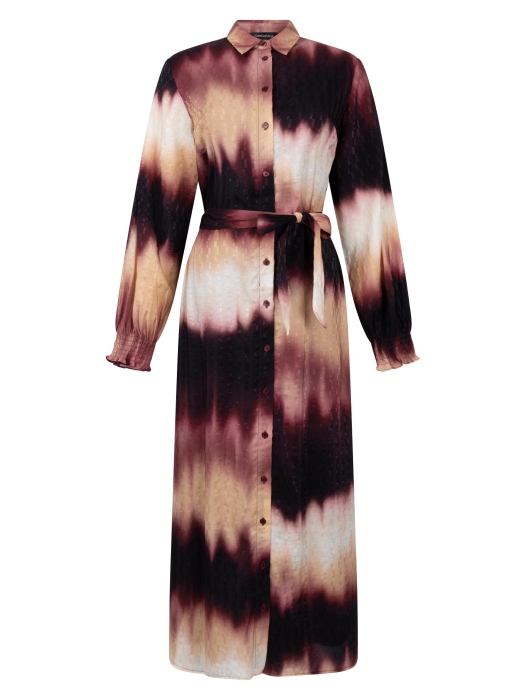 Tramontana Dress Autumn Tie Dye 100005 print pomegranate