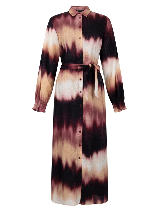 Tramontana Dress Autumn Tie Dye 100005 print pomegranate