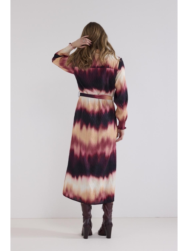 Tramontana Dress Autumn Tie Dye 100005 print pomegranate