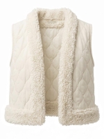 Tramontana Faux Fur Detailed Vest 001350 Snow