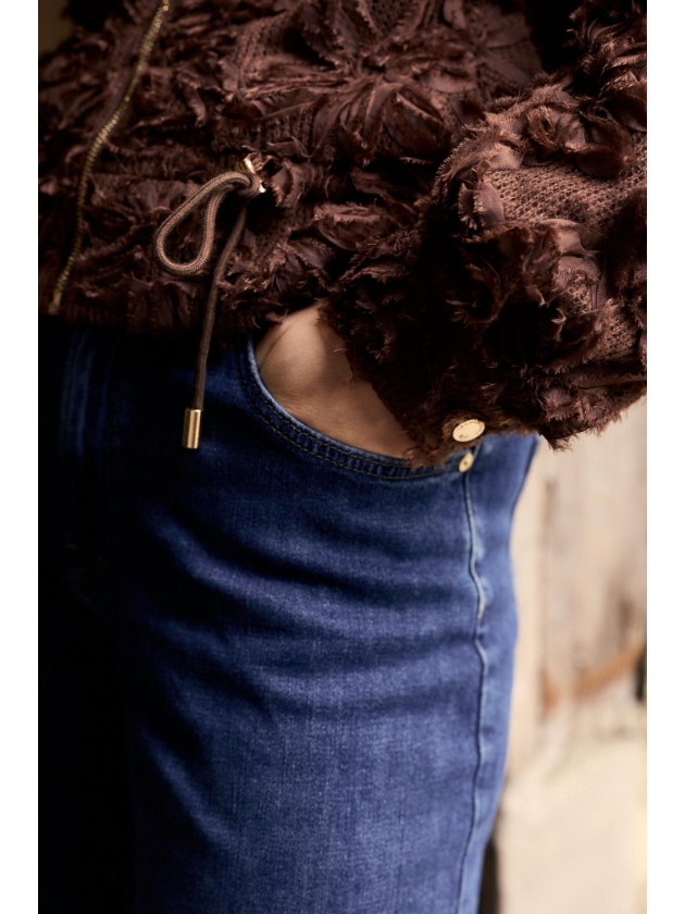 Tramontana Fancy Lace Jacket 002650 Chocolate