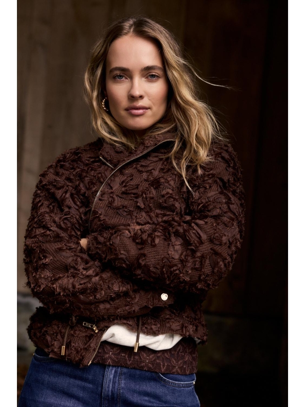 Tramontana Fancy Lace Jacket 002650 Chocolate