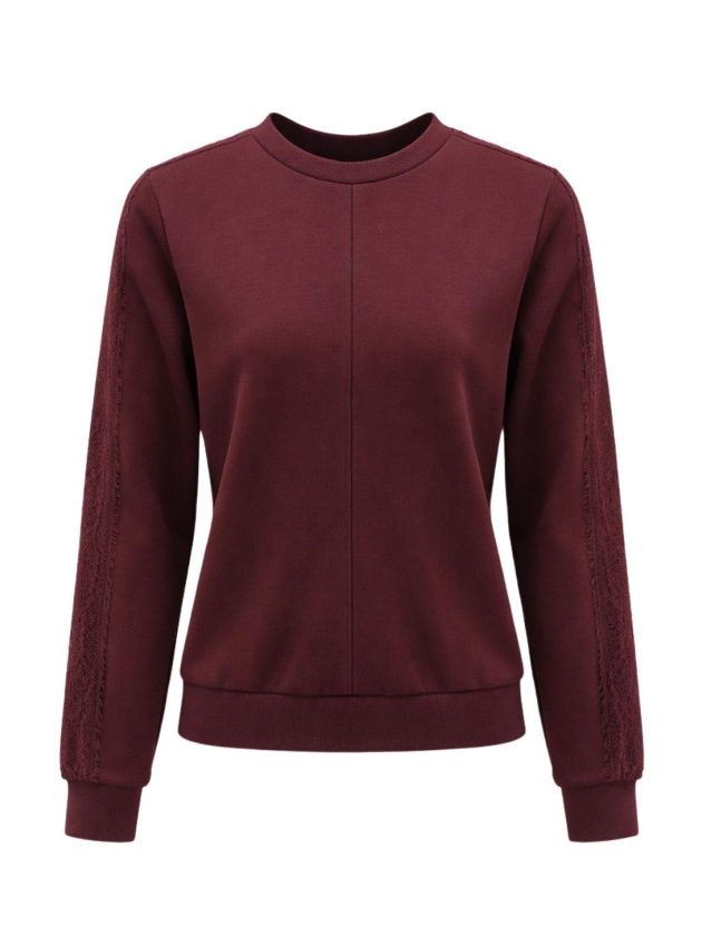 Tramontana Technical Sweat Jumper Lace 004580 Pomegranate