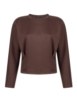 Tramontana Technical Sweat Jumper Pleats 002650 Chocolate