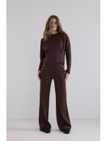 Tramontana Technical Sweat Jumper Pleats 002650 Chocolate
