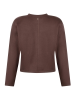 Tramontana Technical Sweat Jumper Pleats 002650 Chocolate
