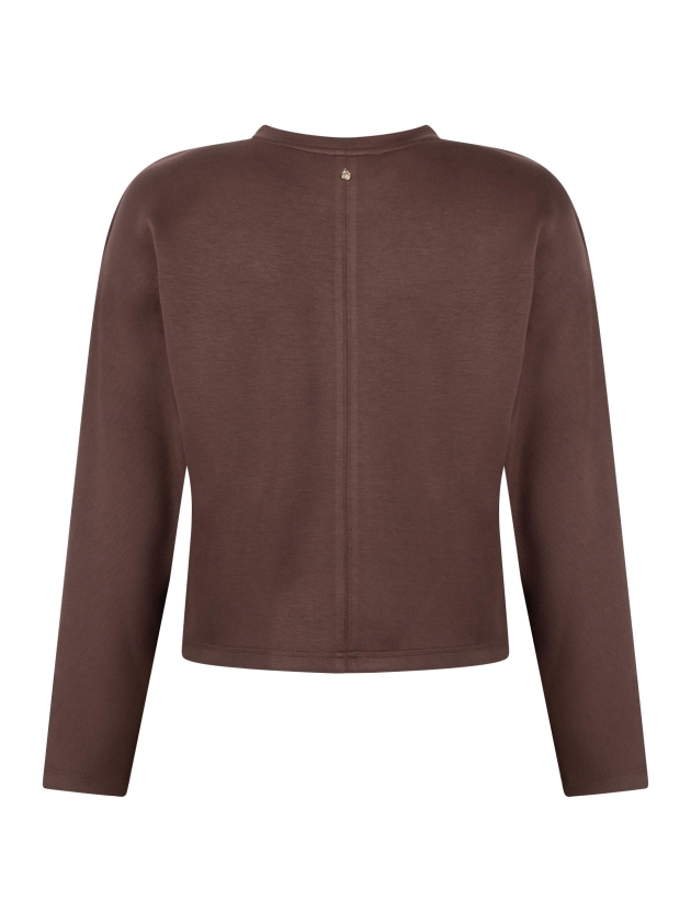 Tramontana Technical Sweat Jumper Pleats 002650 Chocolate