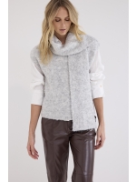 Tramontana Sleeveless Jumper Scarf 007041 Light grey melange