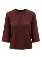 Tramontana Short-Sleeve Boucl Jumper 004580 Pomegranate