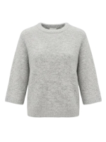 Tramontana Short-Sleeve Boucl Jumper 007041 Light grey melange
