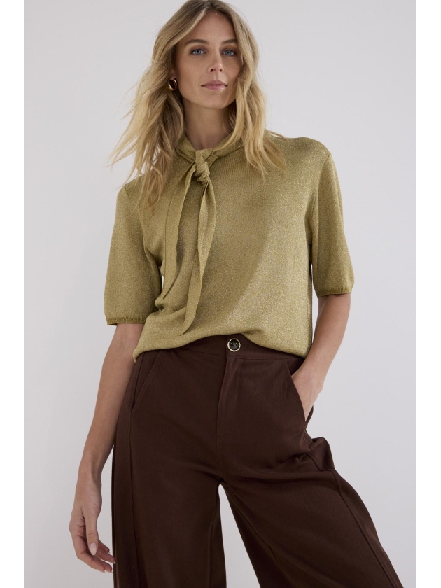 Tramontana Short-Sleeve Jumper Shawl 006008 Sprout