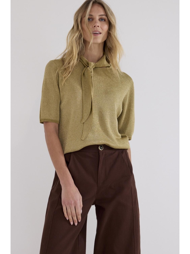 Tramontana Short-Sleeve Jumper Shawl 006008 Sprout