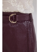Tramontana Cracked PU Skirt 004580 Pomegranate