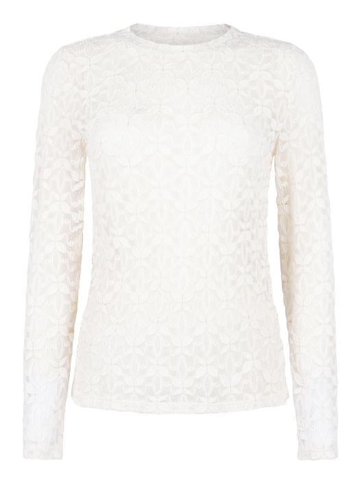 Tramontana Stretch Lace Top 001350 Snow