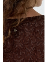 Tramontana Stretch Lace Top 002650 Chocolate