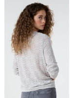 Tramontana Stretch Lace Top 007041 Light grey melange